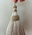 Textile Oyster and White Key Tassel With Looped Ruche - A Pair For Sale - Image 7 of 11