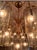 Mid-Century Modern Grand-Scale 1970s Smoked Glass and Brass 22-Light Waterfall Chandelier For Sale - Image 3 of 9