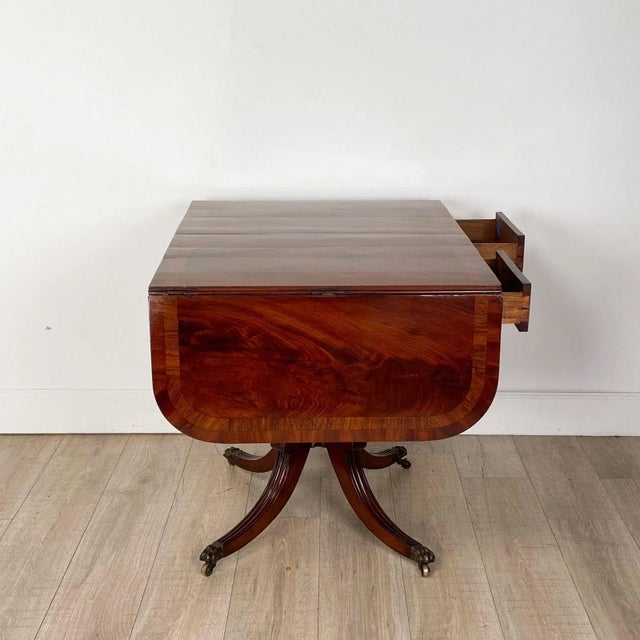 Brown Mahogany Scottish Sofa Table, u.k. Circa 1820 For Sale - Image 8 of 12