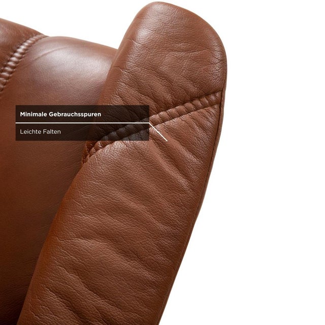 Set of Consul Recliner Lounge Chair and Ottoman in Leather from Stressless For Sale - Image 11 of 18