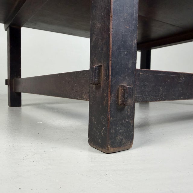 Low Japanese Minimalist Mingei Table, 1900s For Sale - Image 9 of 10