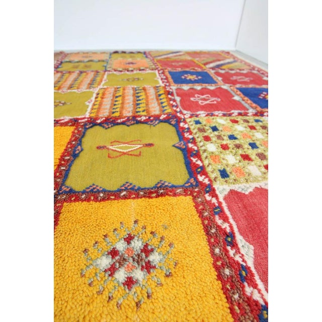 Yellow Large Turkish Colourful Rug For Sale - Image 8 of 18