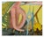 Abstract Modern Tropical Abstract -- "Spires Ii" by Claire Wolf Krantz For Sale - Image 3 of 8