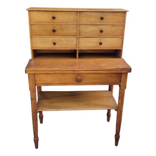 New England Shaker Style Country Cabinet Country Cabinet Multi-Purpose Work Desk For Sale