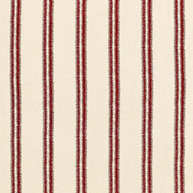 Sample - Schumacher Paloma Embroidery Fabric in Fez For Sale