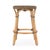 Transitional Tobias 24 in. Seat Height Round Rattan Backless Counter Stool, Khaki Brown For Sale - Image 3 of 6