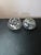 Gorgeous Pair of Potpourri Squat Vases With Filigree Pewter Lids For Sale - Image 4 of 7
