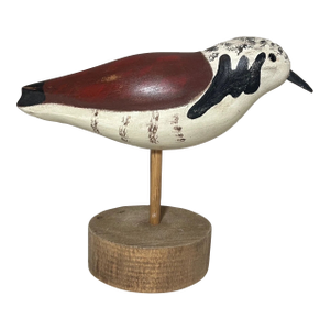 07' Carved Wood Ruddy Turnstone Richard Connolly Shore Bird Duck Decoy Sculpture
