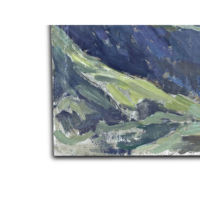 1950s Mountain Landscape, 1950s, Oil Painting, Framed For Sale - Image 5 of 13
