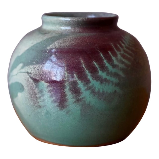 Handmade Stoneware Ceramic Ball Vase from J.F. Orsini, 1980s For Sale