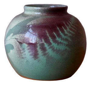 Handmade Stoneware Ceramic Ball Vase from J.F. Orsini, 1980s