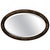 Paint Black Lacquer Chinoiserie Oval Wall Mirror, 1920s For Sale - Image 7 of 7
