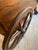 George Hepplewhite Antique Mahogany Butler’s Cart - Glass Serving Tray Top - Drop Leaf Sides For Sale - Image 4 of 7