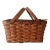 Vintage Woven Picnic Basket For Sale