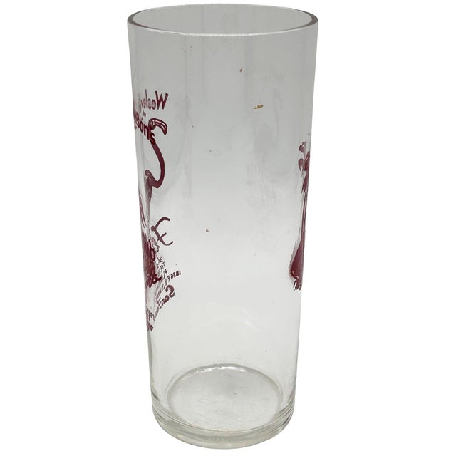 Mid-Century Modern 1950s Mid-Century Modern Texas Playhouse/Club Flamingo San Francisco Double Bar Collins Glass For Sale - Image 3 of 5