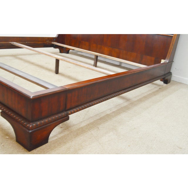 Brown Henredon Natchez King Sleigh Bed For Sale - Image 8 of 13