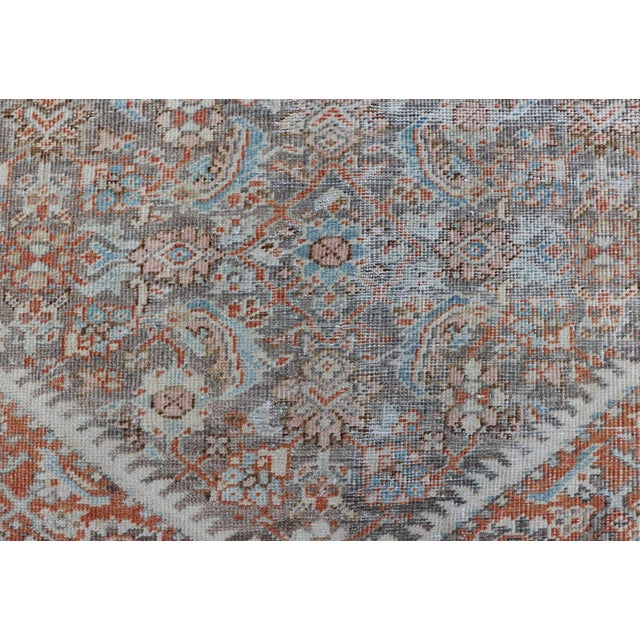 Antique Hand-Knotted Persian Hamadan Runner With Large Medallion Design 2'10 X 12'10 For Sale In Atlanta - Image 6 of 15