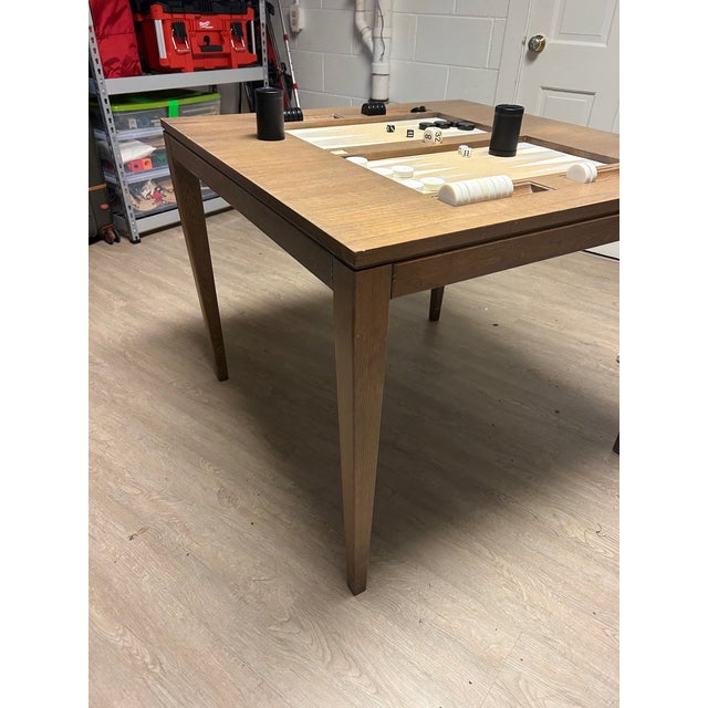 Oomph 36” Backgammon Table With Lucite Top For Sale - Image 11 of 12