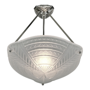 A French Art Deco Pendant Light by Noverdy 1930 France - 3 Available