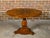 19th Century Biedermeier 19th Century Flamed Walnut Pedestal Table with Radiating Motif For Sale - Image 5 of 12