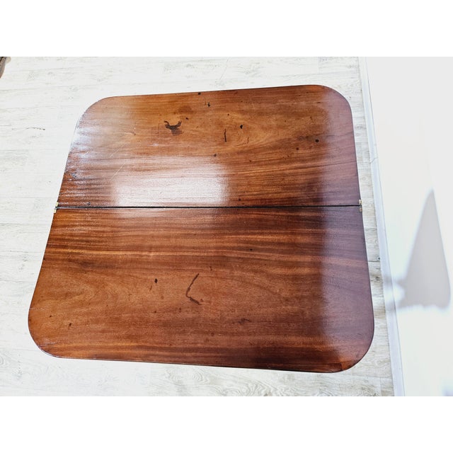Antique Card Game Table in Mahogany, 1800s For Sale - Image 18 of 18