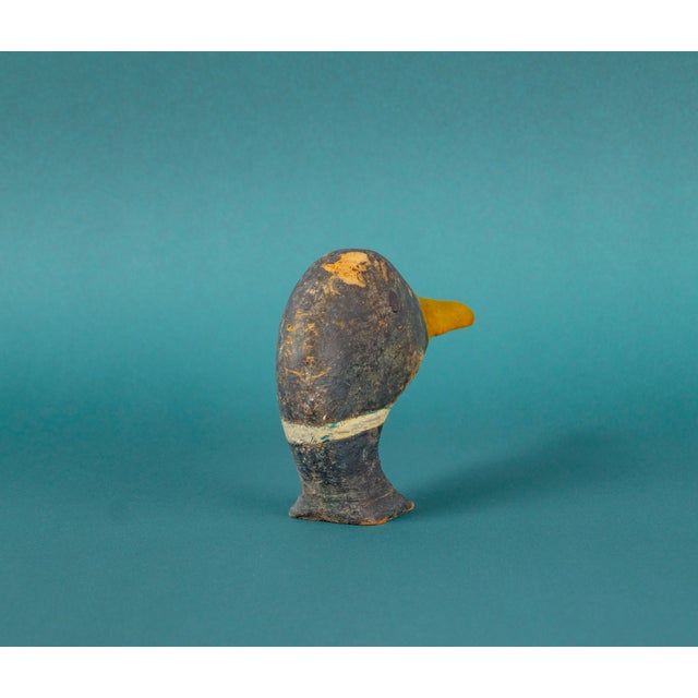 Antique wooden duck head from Tuscany. This head comes from a small estate in Italy in Tuscany.