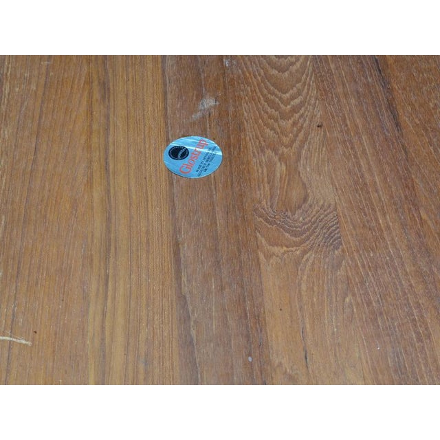 Gold Teak Coffee Table attributed to Glostrup, Denmark, 1960s For Sale - Image 8 of 9