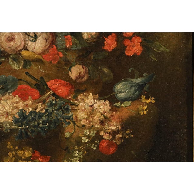 Antoine Monnoyer, Il Giovane, Still Lifes of Flowers, 1720, Oil on Canvases, Set of 2 For Sale - Image 6 of 14