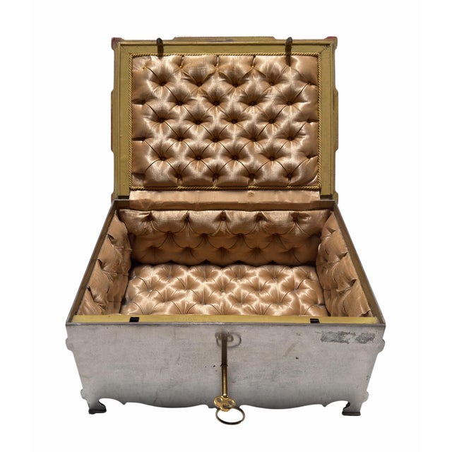 18th Century Antique George III Steel Strong Box for Jewelry For Sale - Image 5 of 6
