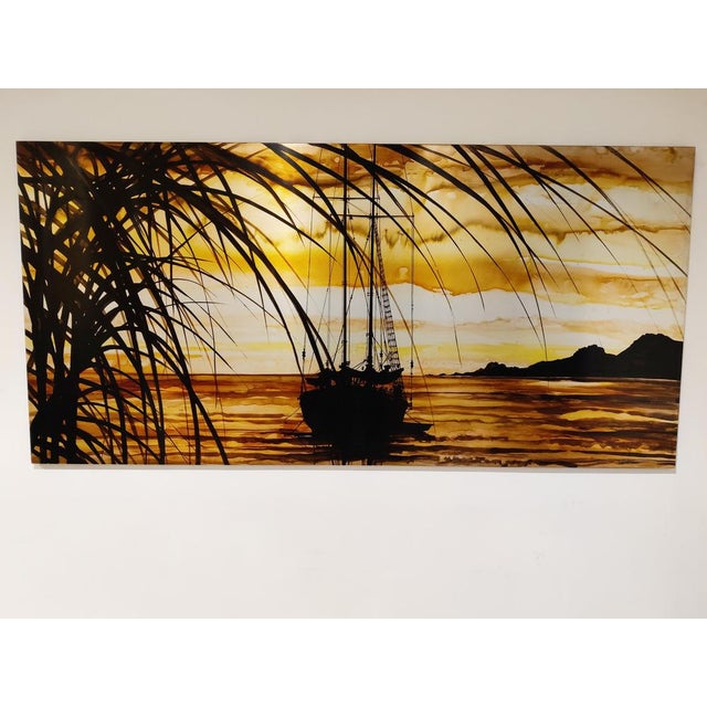 Metal Etched Metal Wall Sculpture, 1970s For Sale - Image 7 of 9