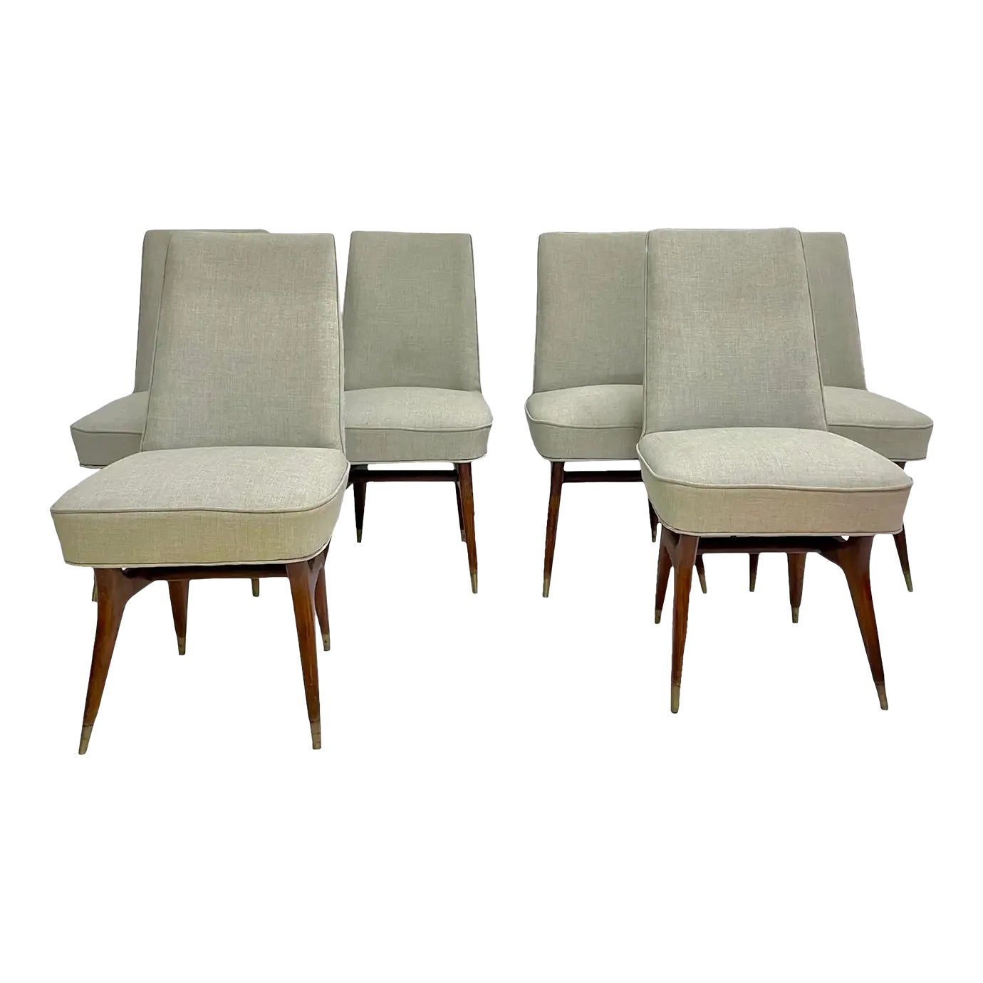 Vintage Mid 20th Century Vladimir Kagan Dining Chairs- Set of