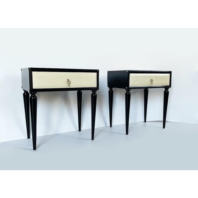 Mid-Century Italian Nightstands, 1950, Set of 2 For Sale - Image 9 of 9