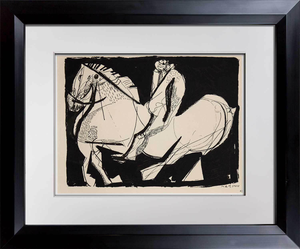 Abstract Marino Marini Lithograph Signed Ltd Edition “Scenario”