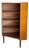Vintage Teak Corner Cabinet With 3 Open Shelves and Tapered Legs Denmark 1960s For Sale