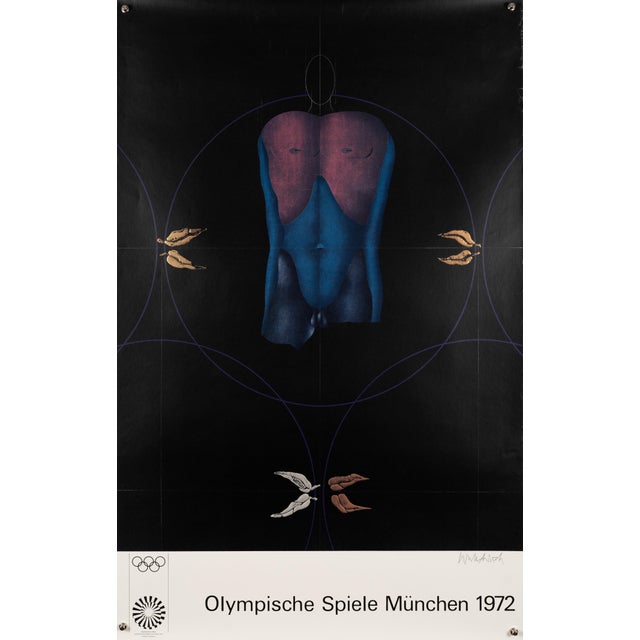 Munich 1972 Olympic Games Olympic Poster by Paul Wunderlich For Sale - Image 9 of 9