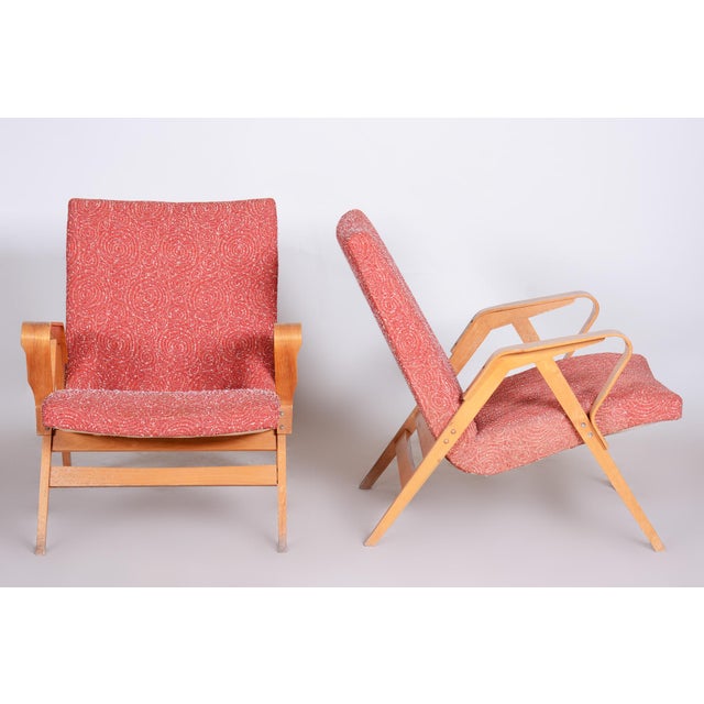 Set of Mid-Century Armchairs attributed to Tatra Pravenec, 1950s For Sale - Image 13 of 14