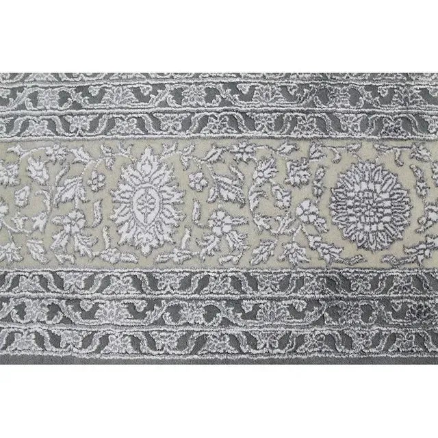 Gray Handwoven Gray/Cream Transitional Persian Tabriz Style Area Rug 10'2" X 14'3" For Sale - Image 8 of 11