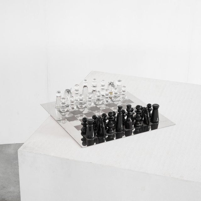 Murano Glass Chess Set by Gino Cenedese, 1960s, Set of 33 For Sale - Image 4 of 18