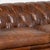 Wood 20th Century Vintage Brown Leather Chesterfield Sofa From England For Sale - Image 7 of 15
