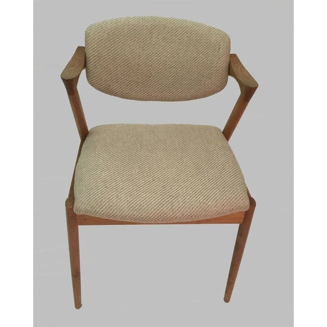 Oak Dining Chairs by by Kai Kristiansen for Andersen Møbelfabrik, Customizable Reupholstery, 1960s, Set of 8 For Sale - Image 9 of 10