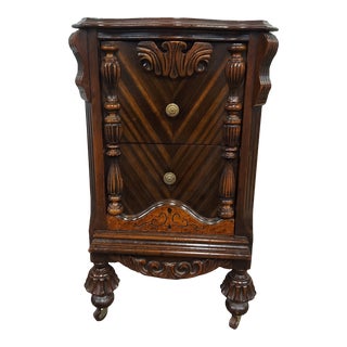 1930s Vintage Victorian Style Nightstand For Sale