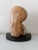 Mid-Century Modern Abstract Modernist Design Travertine Sculpture in the Style of Barbara Hepworth, Signed For Sale - Image 11 of 12