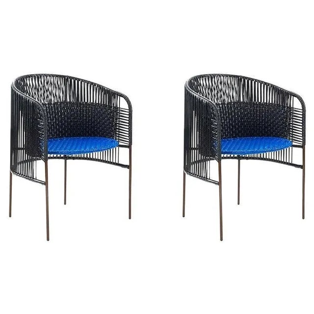 Set of Black Caribe Dining Chair by Sebastian Herkner For Sale - Image 9 of 9