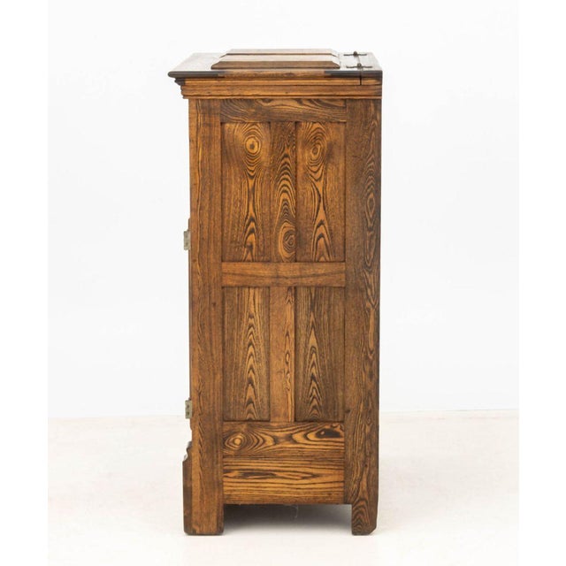 Brown American Oak Ice Box Chest For Sale - Image 8 of 9