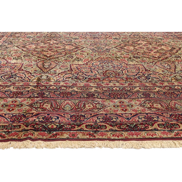 Signed Late 19th Century Persian Kermanshah Rug, 12'09 X 22'01 For Sale - Image 4 of 11