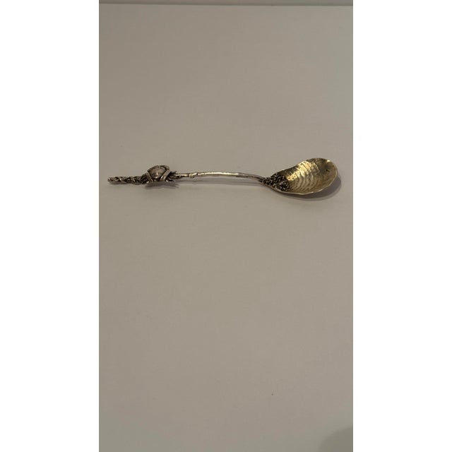 Gorham Silver Co. Antique Gorham "Narragansett" Sterling Silver Figural Crab Spoon For Sale - Image 4 of 8