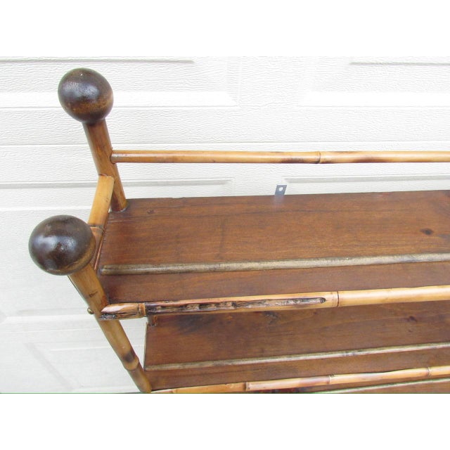 Antique English bamboo wall shelf or plate rack, c.1900 I rarely come across bamboo plate racks so l was happy to find...