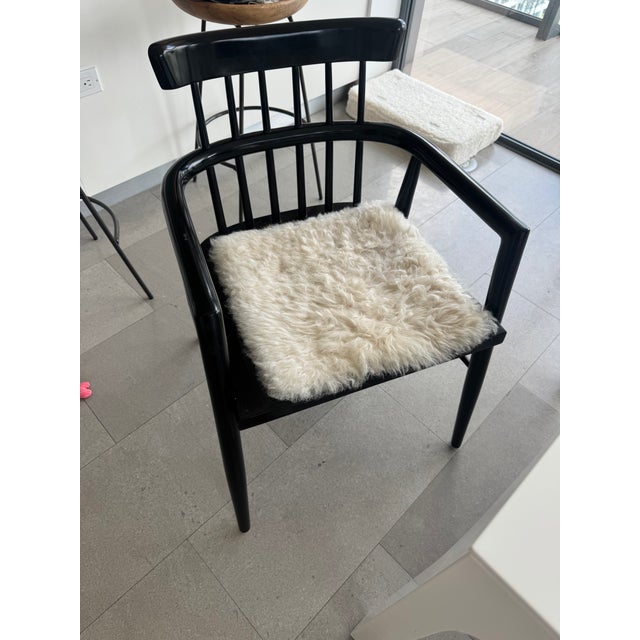 Mid-Century Modern Cb2 Modern Dining Set – Aqua Virgo Table + 6 Chairs – Seats 6 For Sale - Image 3 of 3