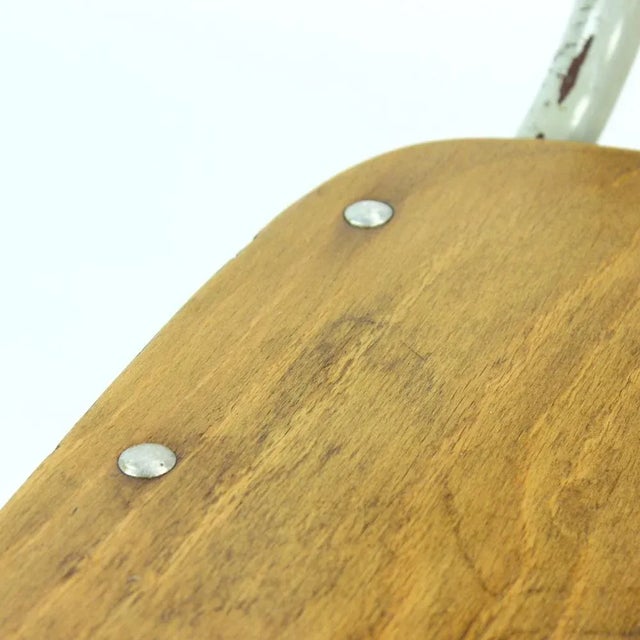 School Chair in Metal and Plywood from Kovona, Czechoslovakia, 1960s For Sale - Image 9 of 13
