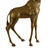 Metal Mid-Century Modern Tall Brass Giraffe Sculpture With Engraved Patterned Surface For Sale - Image 7 of 10